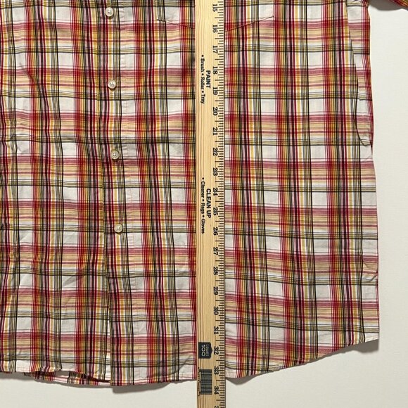 Gilyard MFG Shirt Long Sleeve Casual Plaid Button Down Red Men's size XXL 2XL - Picture 6 of 8
